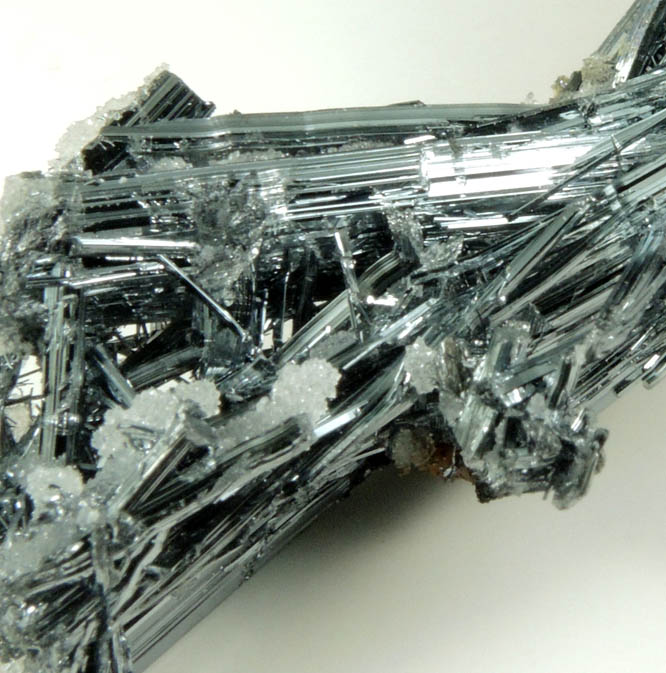 Stibnite with Quartz from Xikuangshan, 12 km northeast of Lengshuijiang, Hunan Province, China