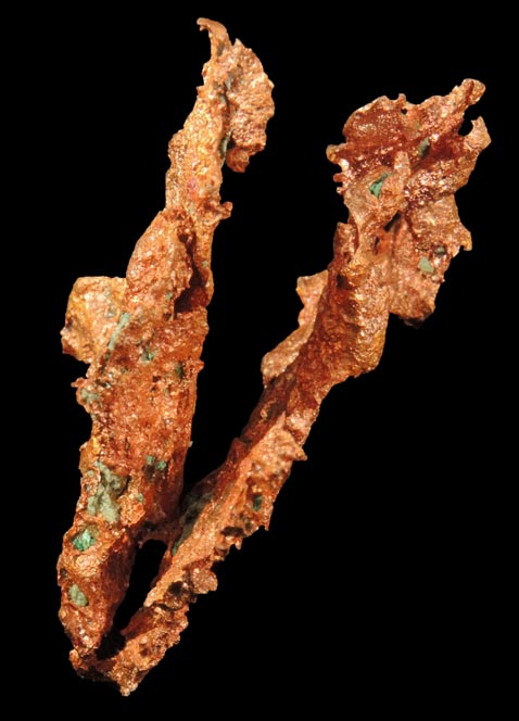 Copper (naturally crystallized native copper) from Keweenaw Peninsula Copper District, Michigan