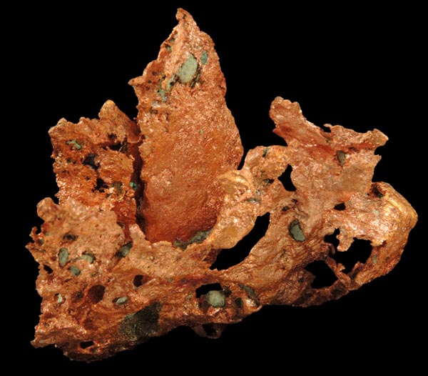 Copper (naturally crystallized native copper) from Keweenaw Peninsula Copper District, Michigan