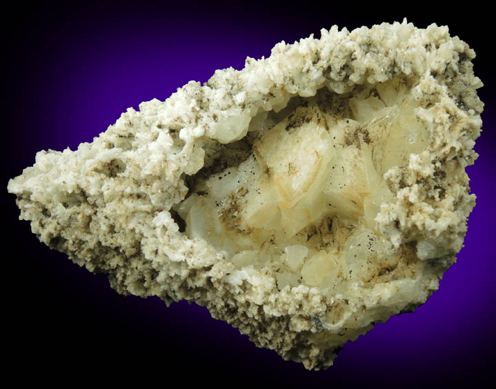 Calcite in Datolite cavity from Millington Quarry, Bernards Township, Somerset County, New Jersey