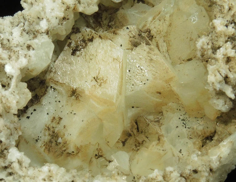 Calcite in Datolite cavity from Millington Quarry, Bernards Township, Somerset County, New Jersey