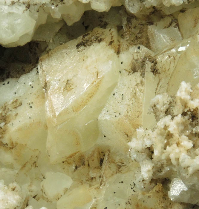 Calcite in Datolite cavity from Millington Quarry, Bernards Township, Somerset County, New Jersey