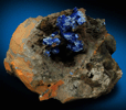 Azurite from Morenci Mine, 4750' Level, Lone Star Area, Clifton District, Greenlee County, Arizona