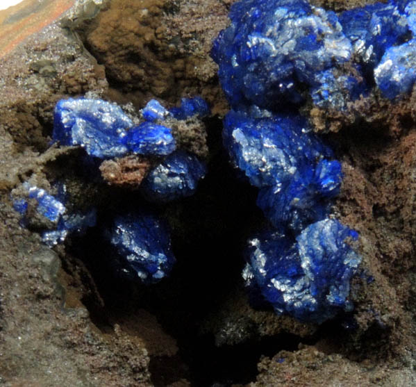 Azurite from Morenci Mine, 4750' Level, Lone Star Area, Clifton District, Greenlee County, Arizona