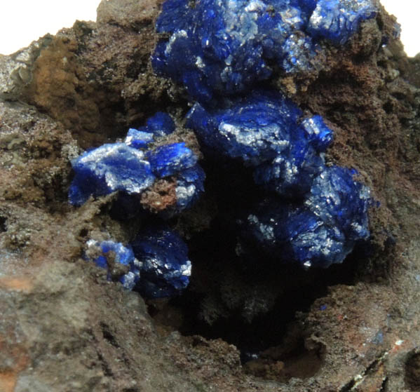 Azurite from Morenci Mine, 4750' Level, Lone Star Area, Clifton District, Greenlee County, Arizona