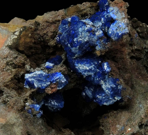 Azurite from Morenci Mine, 4750' Level, Lone Star Area, Clifton District, Greenlee County, Arizona