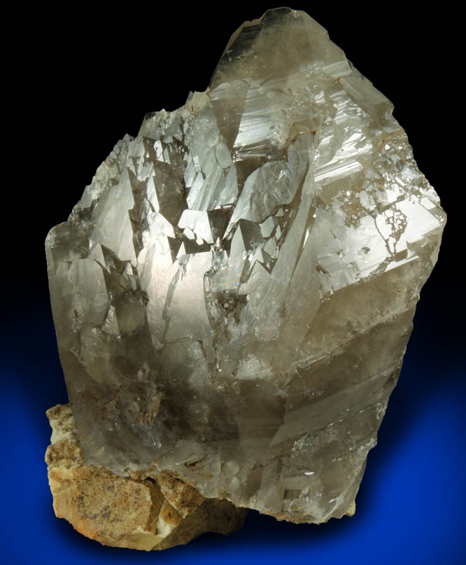 Quartz var. Smoky Quartz (healed crystal) from North Moat Mountain, Bartlett, Carroll County, New Hampshire