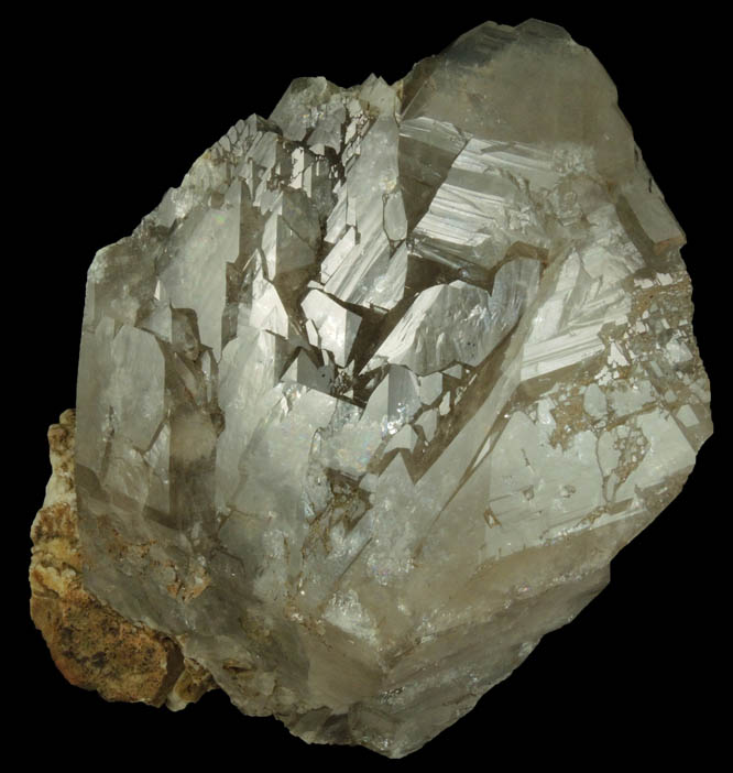 Quartz var. Smoky Quartz (healed crystal) from North Moat Mountain, Bartlett, Carroll County, New Hampshire