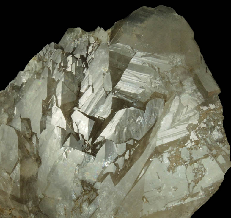 Quartz var. Smoky Quartz (healed crystal) from North Moat Mountain, Bartlett, Carroll County, New Hampshire