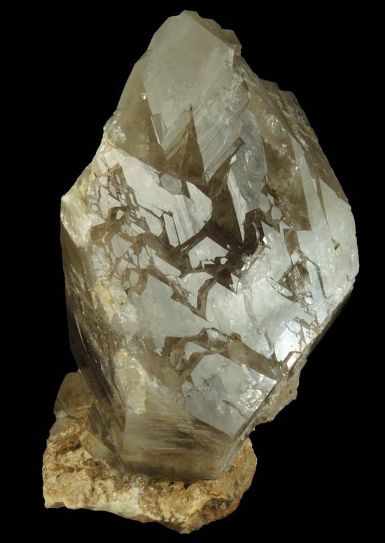 Quartz var. Smoky Quartz (healed crystal) from North Moat Mountain, Bartlett, Carroll County, New Hampshire