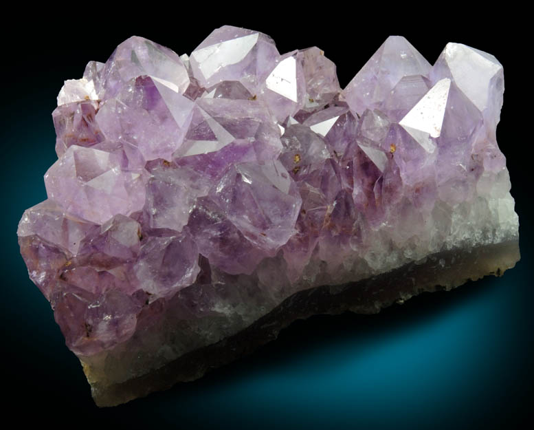 Quartz var. Amethyst with minor Hematite-Goethite inclusions from Alto Uruguai, Rio Grande do Sul, Brazil