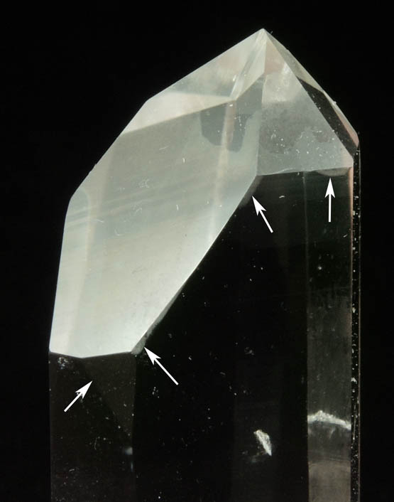 Quartz (optical-grade) with rare crystal faces from Pea Blanca Mine, San Pablo de Borbur, Vasquez-Yacopi Mining District, Boyac Department, Colombia