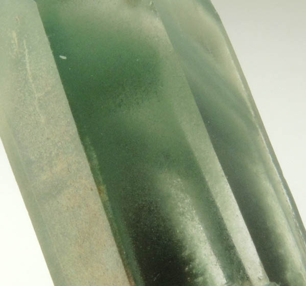 Quartz with green phantom-growth inclusions from one-time find at construction site, Cundinamarca Department, Colombia