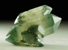 Quartz with green phantom-growth inclusions from one-time find at construction site, Cundinamarca Department, Colombia