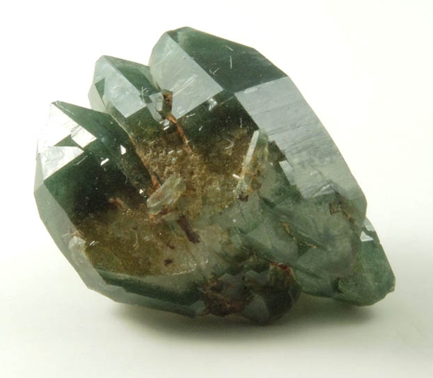 Quartz with green (Chlorite?) inclusions from one-time find at construction site, Cundinamarca Department, Colombia