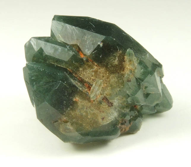 Quartz with green (Chlorite?) inclusions from one-time find at construction site, Cundinamarca Department, Colombia