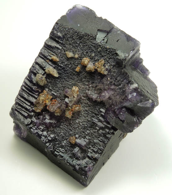 Fluorite with Calcite and Sphalerite from Denton Mine, Harris Creek District, Hardin County, Illinois