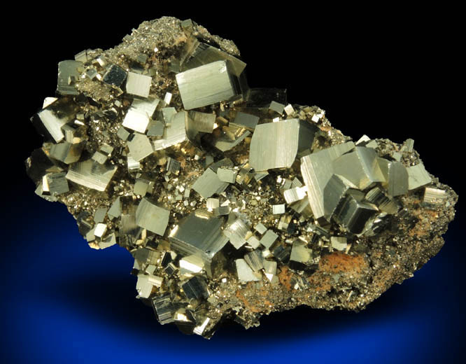 Pyrite from Huaron District, Cerro de Pasco Province, Pasco Department, Peru