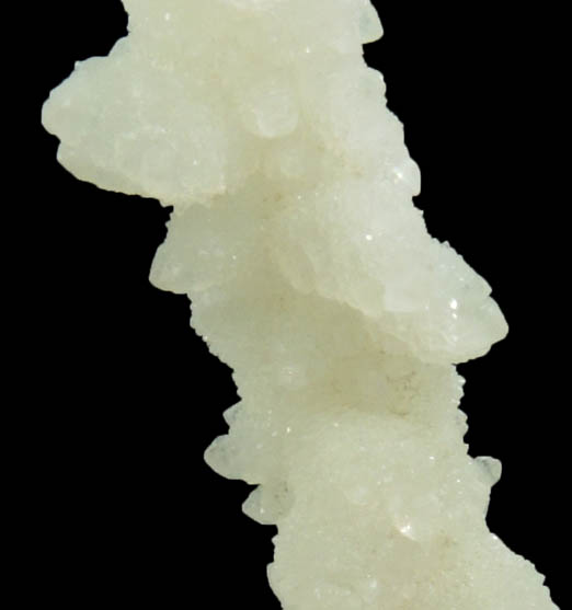 Quartz epimorph after Laumontite from Diamond Ledge, Stafford Springs, Tolland County, Connecticut
