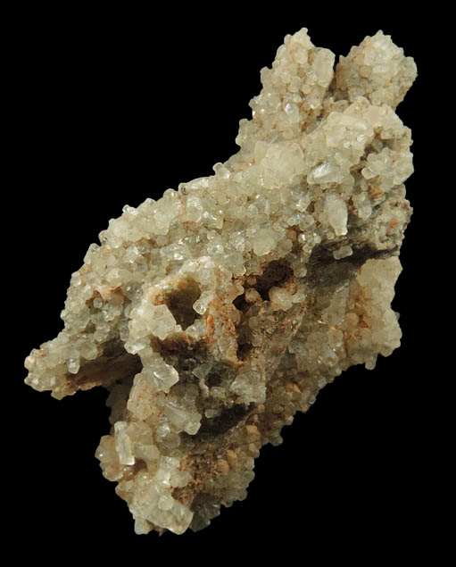 Calcite on Quartz pseudomorphs after Glauberite from Upper Montclair, Essex County, New Jersey