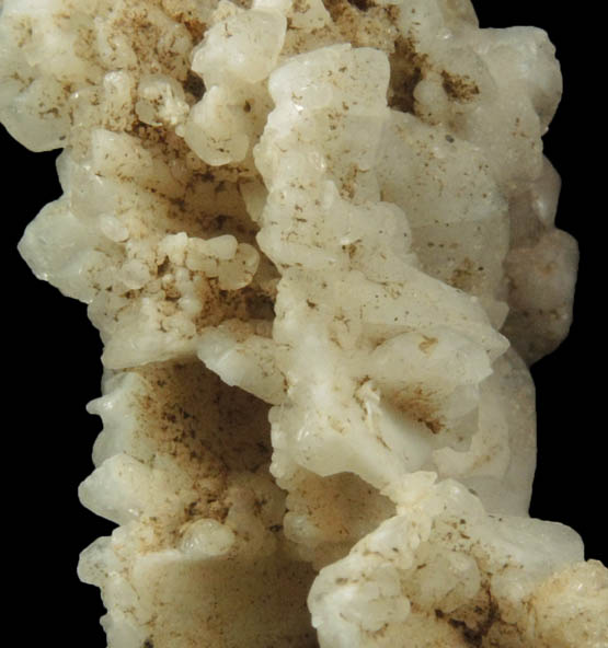 Calcite on Quartz pseudomorphs after Glauberite from New Street Quarry, Paterson, Passaic County, New Jersey