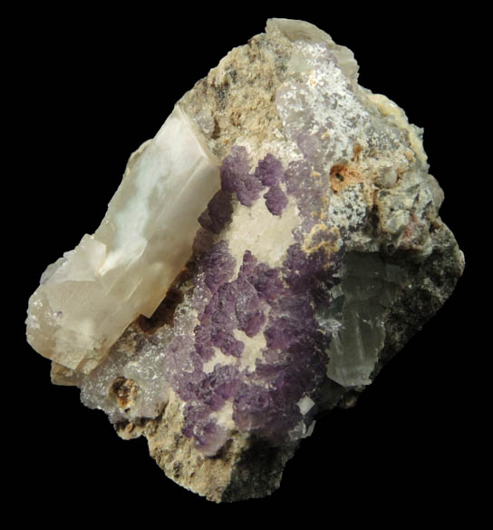 Fluorite and Calcite from near Wickenburg, Maricopa County, Arizona