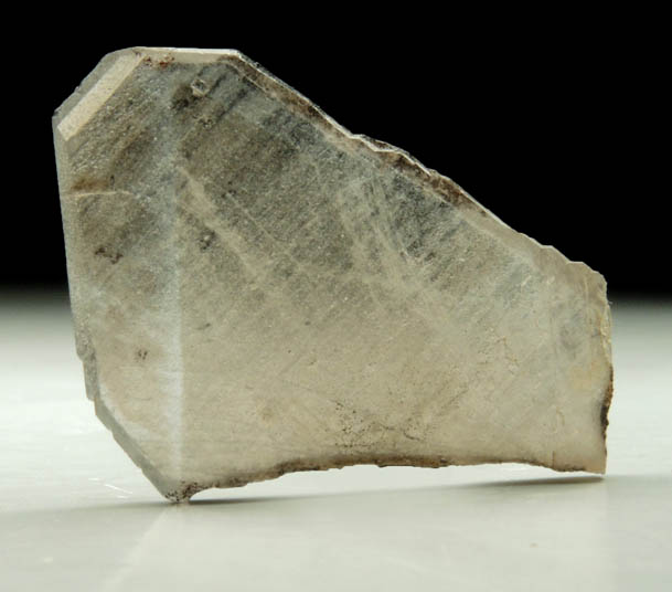 Quartz wafer-like crystal with phantom-growth zoning from Mile Hi Rock and Mineral Society (RAMS) Claim, Lake George District, Park County, Colorado