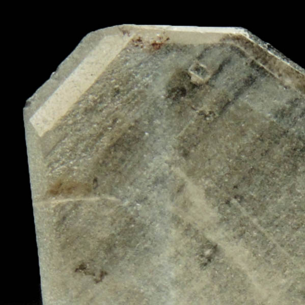 Quartz wafer-like crystal with phantom-growth zoning from Mile Hi Rock and Mineral Society (RAMS) Claim, Lake George District, Park County, Colorado