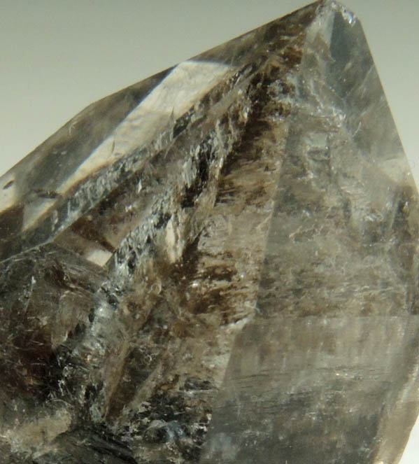 Quartz with phantom-growth zone from Greely, 18 km SSE of Ottawa, Ontario, Canada