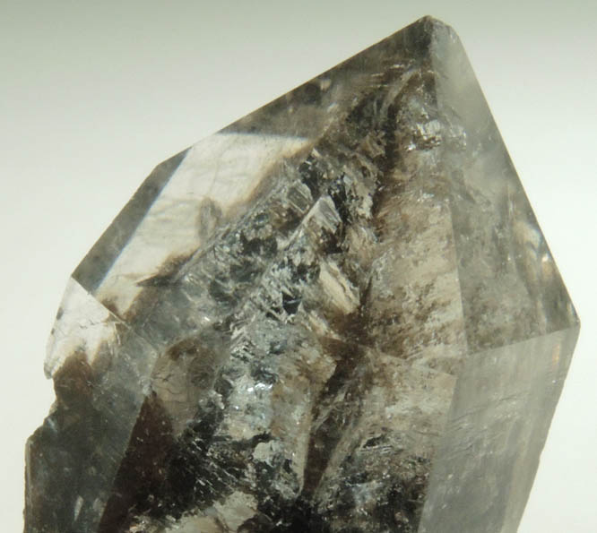 Quartz with phantom-growth zone from Greely, 18 km SSE of Ottawa, Ontario, Canada