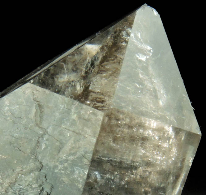 Quartz with phantom-growth zone from Greely, 18 km SSE of Ottawa, Ontario, Canada