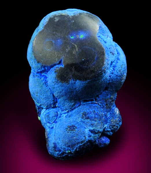 Azurite (polished nodule) from Bisbee, Cochise County, Arizona