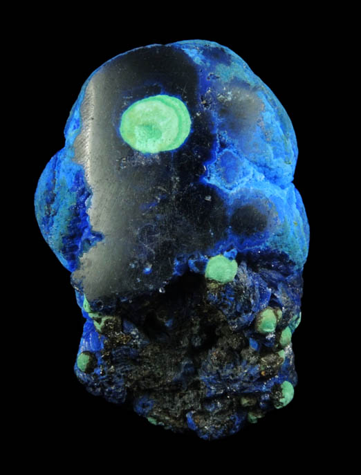 Azurite (polished nodule) from Bisbee, Cochise County, Arizona