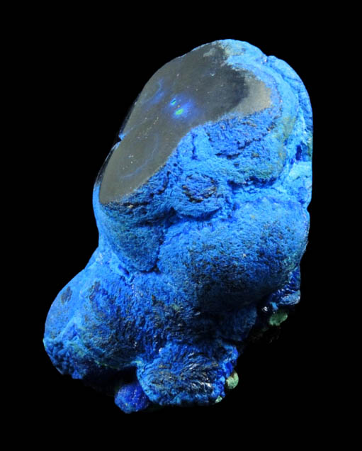 Azurite (polished nodule) from Bisbee, Cochise County, Arizona