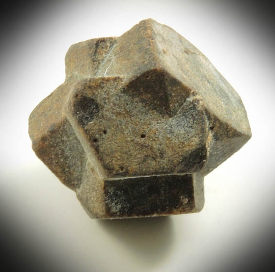 Staurolite (twinned crystals) from St. Andrews Crossing, near Blue Ridge, Fannin County, Georgia