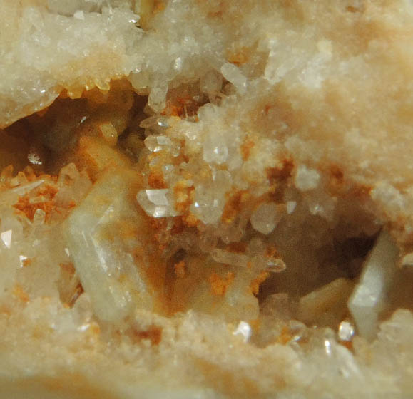 Fluorapatite (Hebron-habit crystals) with Cookeite on Quartz from Mount Rubellite, Hebron, Oxford County, Maine (Type Locality for Cookeite)