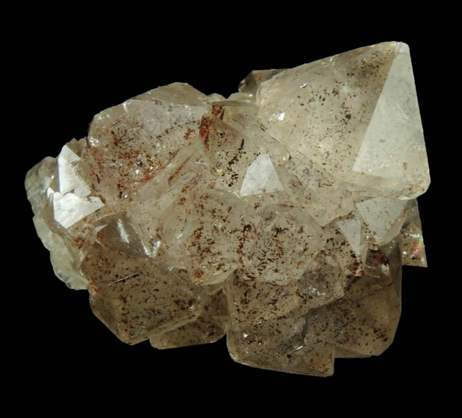 Quartz (di-pyramidal habit) with Goethite-Hematite inclusions from O and G Industries Southbury Quarry, Southbury, New Haven County, Connecticut