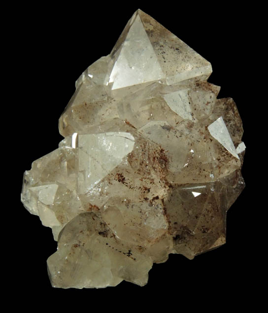 Quartz (di-pyramidal habit) with Goethite-Hematite inclusions from O and G Industries Southbury Quarry, Southbury, New Haven County, Connecticut