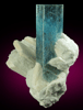 Beryl var. Aquamarine on Microcline from Erongo Mountains, 20 km north of Usakos, Damaraland, Namibia