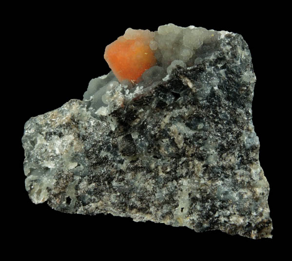 Wulfenite with Hemimorphite coating from Finch Mine, north of Hayden, Banner District, Gila County, Arizona