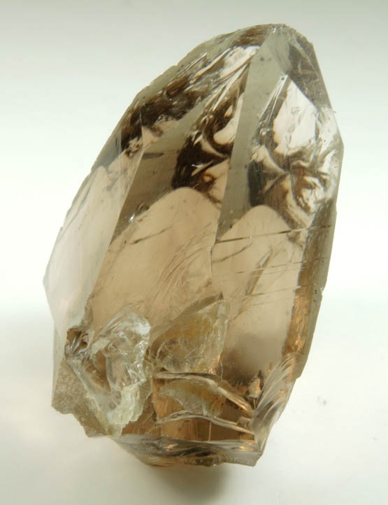 Quartz var. Smoky Quartz (facet-grade) from North Moat Mountain, Bartlett, Carroll County, New Hampshire