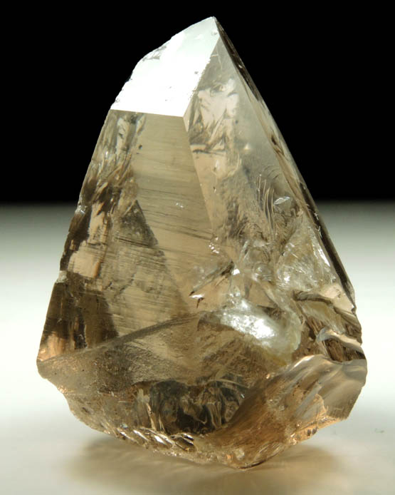 Quartz var. Smoky Quartz (facet-grade) from North Moat Mountain, Bartlett, Carroll County, New Hampshire