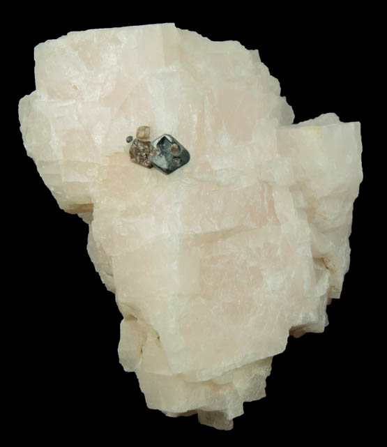 Willemite in Calcite with minor Franklinite from Sterling Mine, Ogdensburg, Sterling Hill, Sussex County, New Jersey (Type Locality for Franklinite)