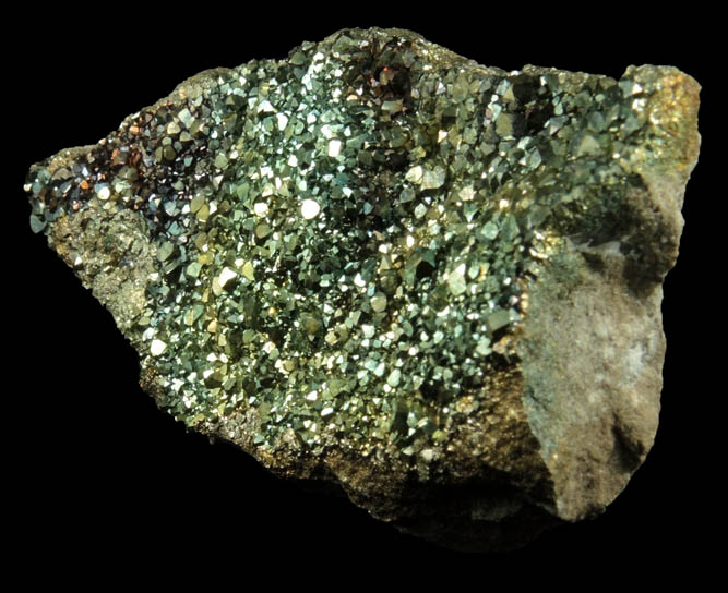 Pyrite (iridescent) from Pint's Quarry, Raymond, Black Hawk County, Iowa