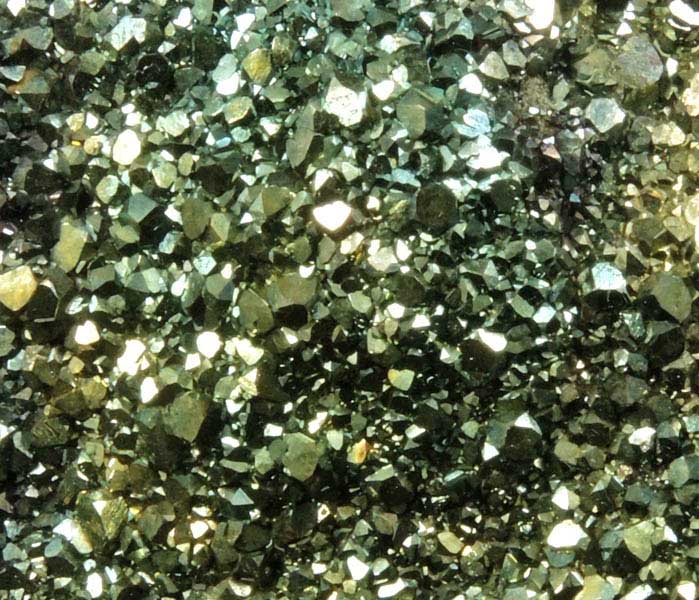 Pyrite (iridescent) from Pint's Quarry, Raymond, Black Hawk County, Iowa