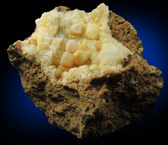 Thomsonite on Analcime from North Table Mountain, Stage 2 Lava Flow, Golden, Jefferson County, Colorado