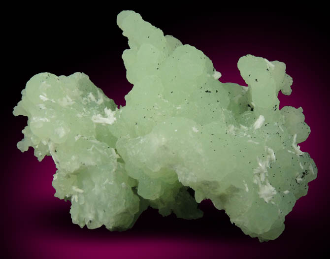 Prehnite pseudomorphs after Anhydrite with Laumontite from Upper New Street Quarry, Paterson, Passaic County, New Jersey