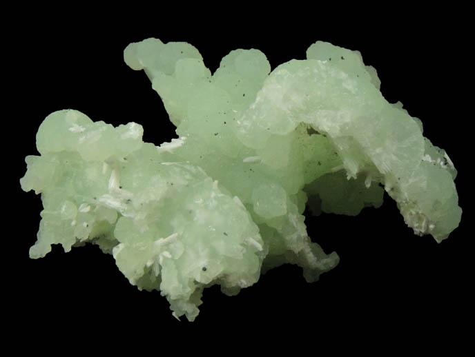 Prehnite pseudomorphs after Anhydrite with Laumontite from Upper New Street Quarry, Paterson, Passaic County, New Jersey