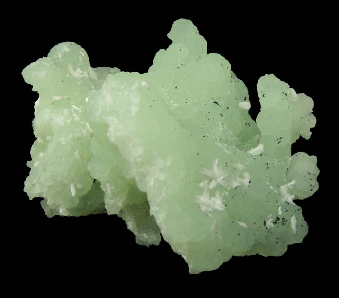 Prehnite pseudomorphs after Anhydrite with Laumontite from Upper New Street Quarry, Paterson, Passaic County, New Jersey