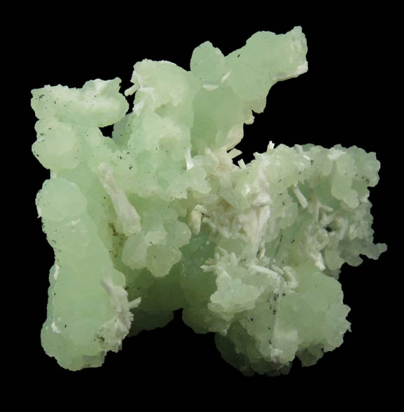 Prehnite pseudomorphs after Anhydrite with Laumontite from Upper New Street Quarry, Paterson, Passaic County, New Jersey